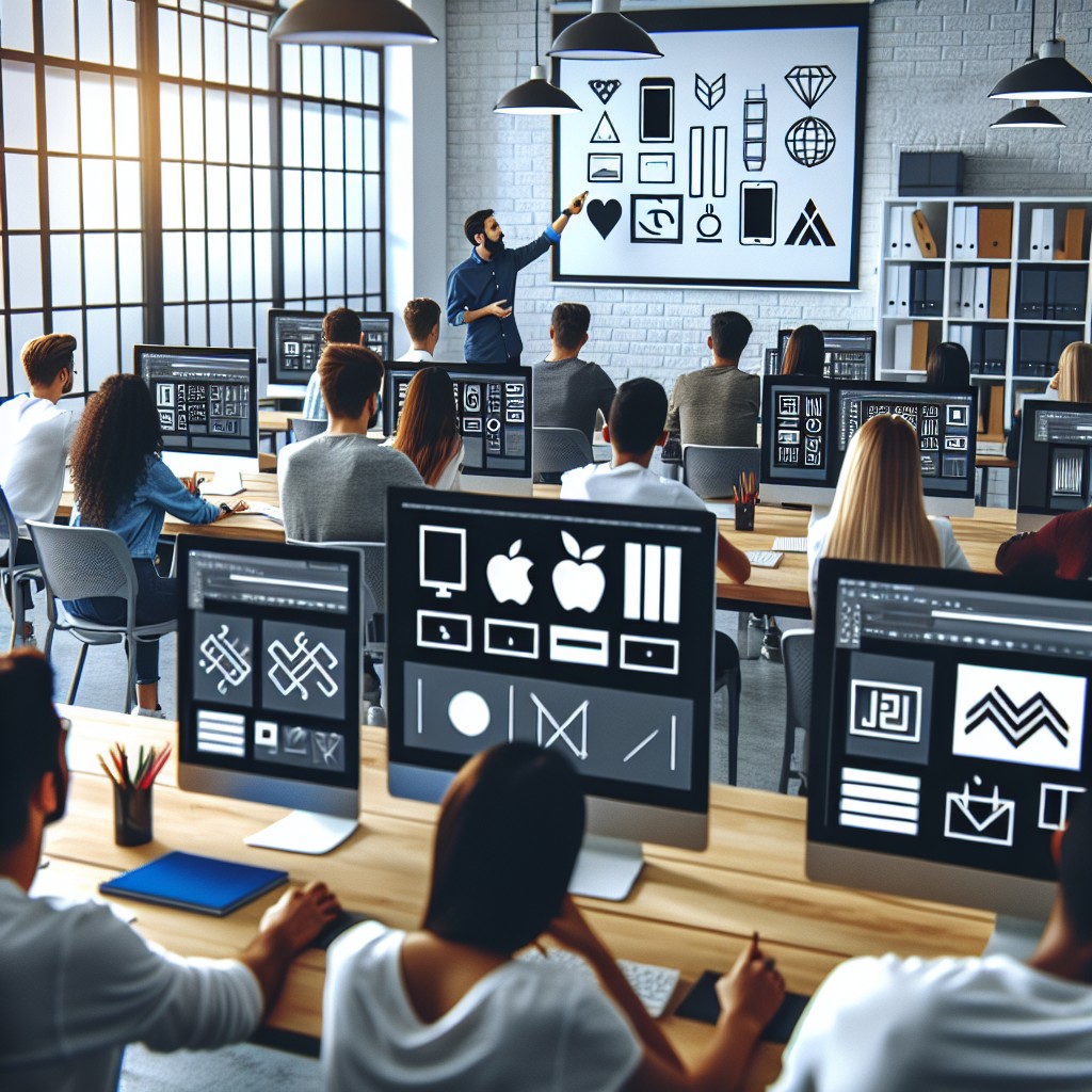 Curso de Design de Logotipos Minimalistas para Marcas de Tecnologia